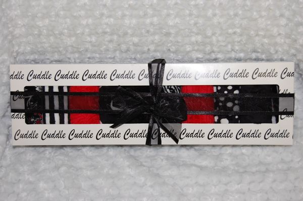 4 Pack Cuddle Strips Black/White/Red 4 Pack Cuddle Strips Black/White/Red